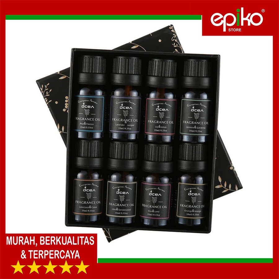 Aromateraphy - Aroma Terapi - Essetial Oil Dapat 8 botol Aroma 10 ml