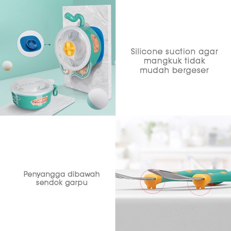 Babycare Water Heating &amp; Cooling Down Set - Perlengkapan Makan Bayi