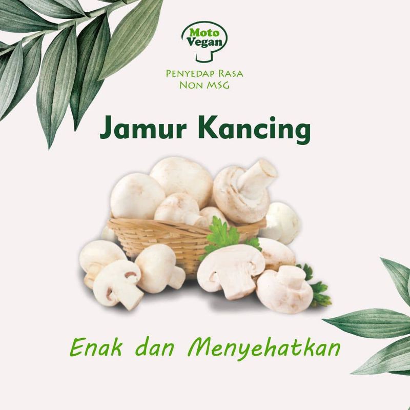 Motovegan Kaldu Jamur / Micin Jamur Non MSG MPASI setara Totole 5 Gram