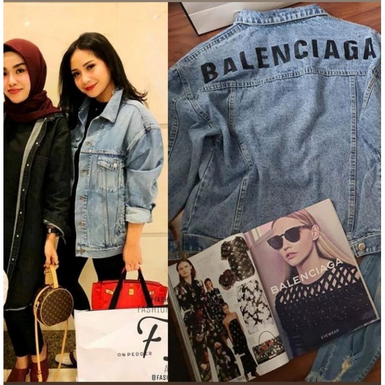 jaket jeans balenciaga premium