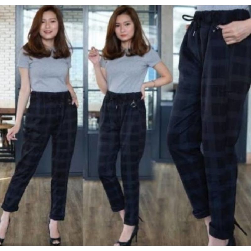 CELANA WANITA GUOCCI PANTS -COCOK BUAT BERAT BADAN 45  KG SAMPAI 55 KG