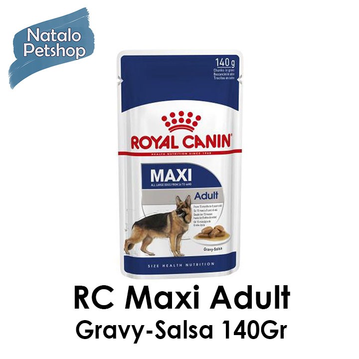 Royal Canin Maxi Adult 140Gr/Pouch/Sachet/Makanan Basah Anjing Besar