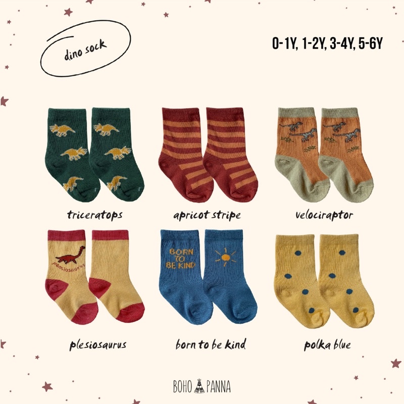 DINO SOCKS BOHOPANNA / BOHOPANNA SOCKS