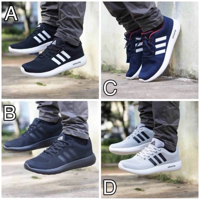 SEPATU SNEAKERS PRIA ADIDAS CLOUDFOAM GRADE ORIGINAL