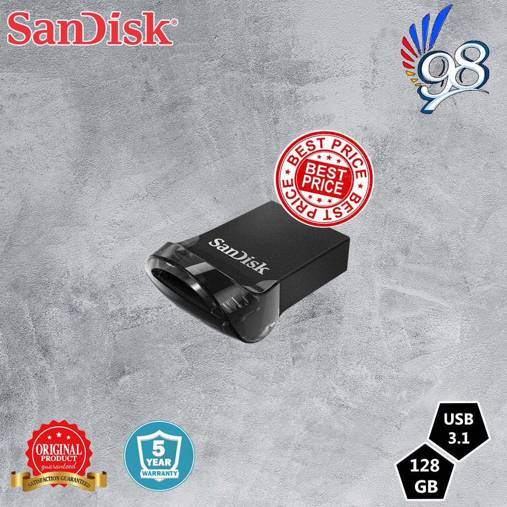 Flash Disk Sandisk Cruzer Ultra Fit CZ430 128GB - USB 3.1