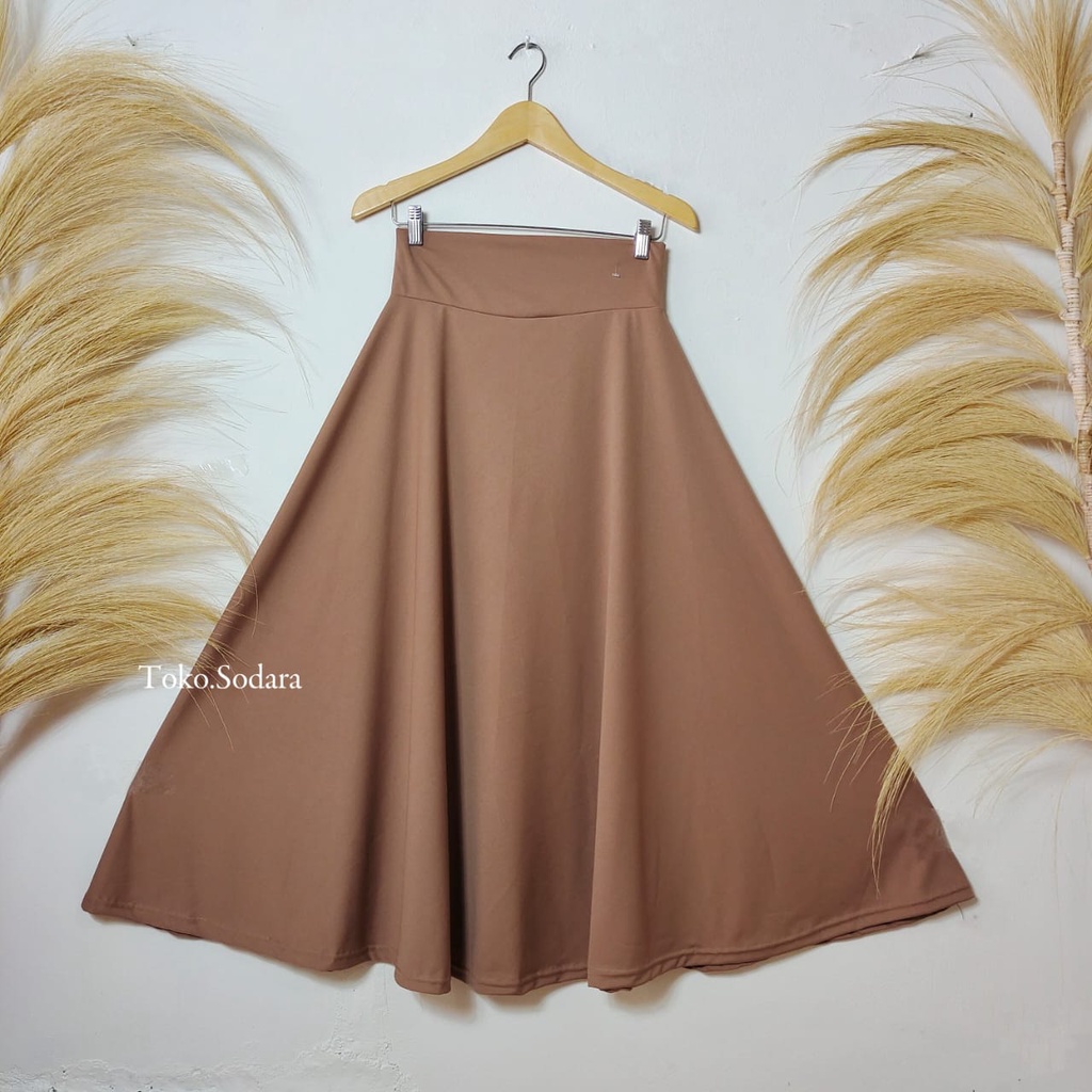 Rok Salimah Hihgwaist // Rok Payung Muslim // Rok wanita // Rok Panjang 95 cm