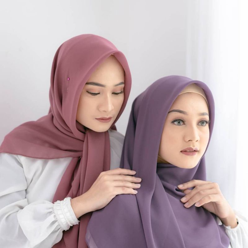 hijab segi empat polos anak sekolah bella square