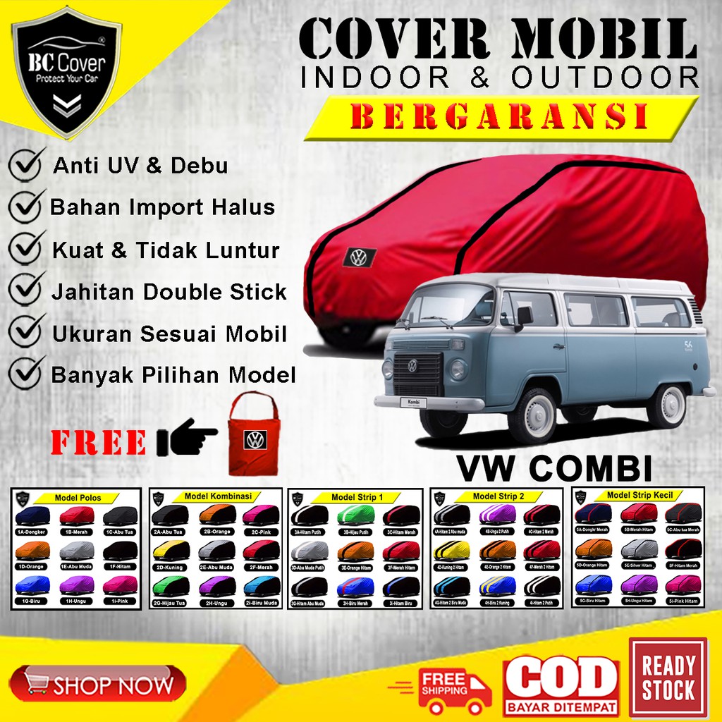 Body Cover Mobil VW Combi / Sarung Mobil VW Combi / Selimut Mantel Pelindung Jas Kerudung Mantol Tutup Penutup Mobil VW Kombi Outdoor