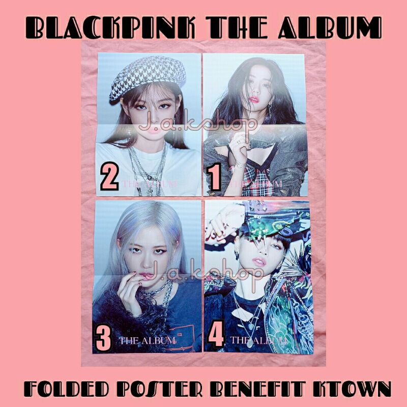 OFFICIAL BLACKPINK THE ALBUM KPOP JENNIE JISOO ROSE LISA PHOTOCARD POSTCARD POSTER KTOWN KTOWN4u
