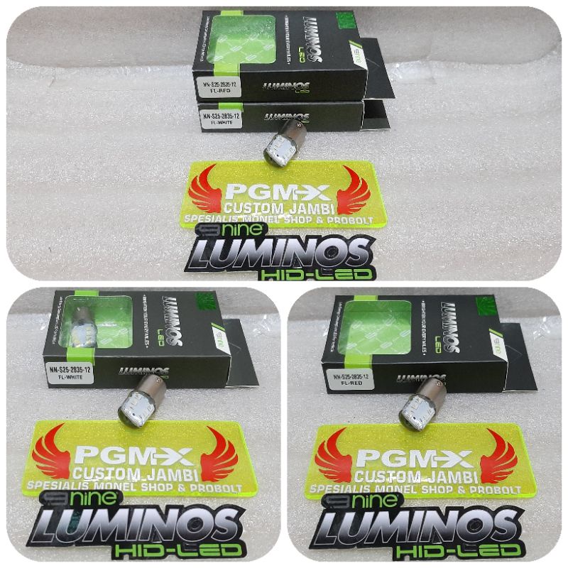 Lampu Stoplamp Rem Belakang Motor Mobil Bayonet 2 Kaki Luminos