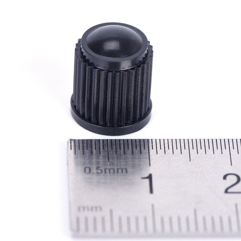 {LUCKID}50 x Black Plastic Car Truck Auto Wheels Tire Valve Stem Cap Lid Air Dust Cover