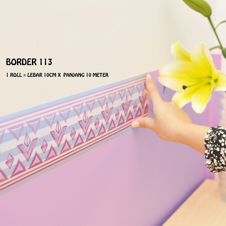 WALLPAPER LIST BORDER 113 10 METER X 10CM WALSTICKER STIKER LIST BORDER [GD]