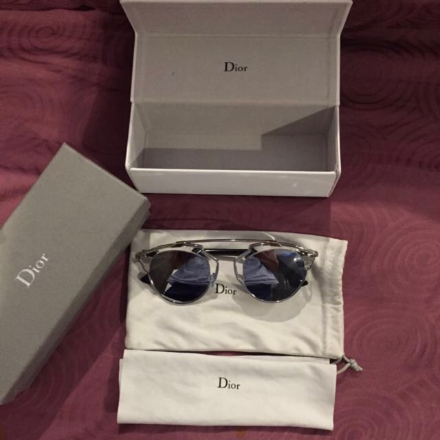 Dior silver sunglasses