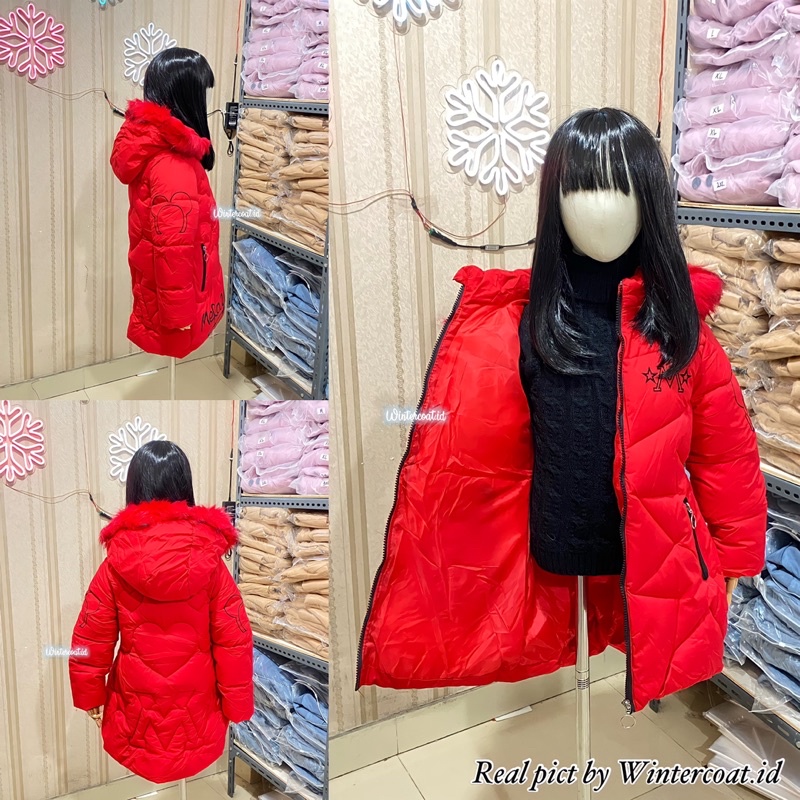 Winter coat for girl mantel musim dingin anak perempuan cewek import salju Mickey kids jaket jacket