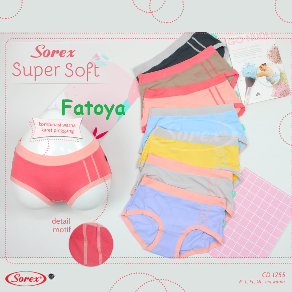 Jual Sorex Cd Celana Dalam Wanita Super Soft Art 1251 1255 1 Lusin