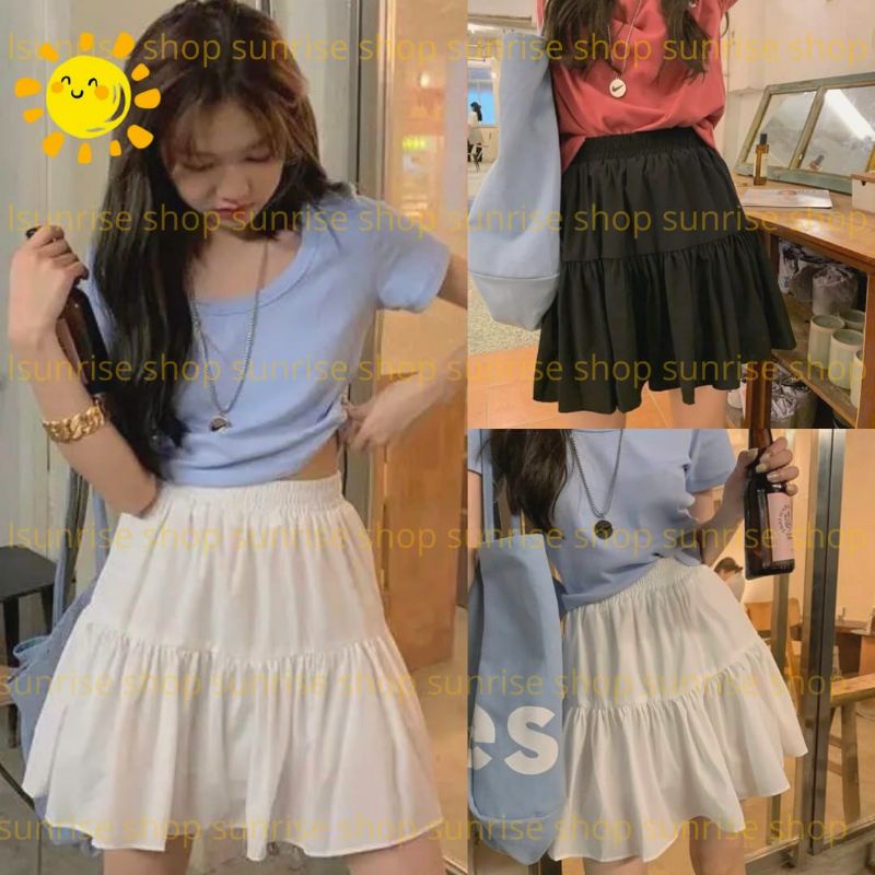 TIERED MINI KOREAN SKIRT ROK MINI TIERED