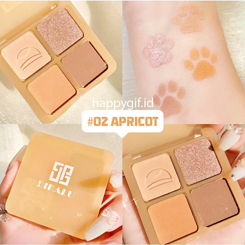 DIKALU COCO VENUS Korean Eyeshadow Paw Pallete Matte Palet Kucing 4 Warna Waterproof XX038