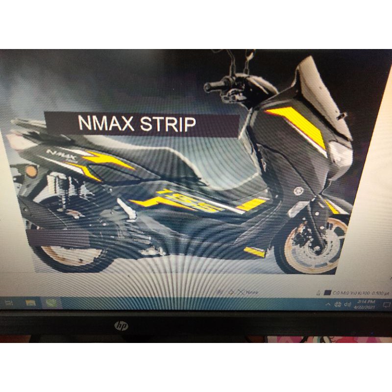 cutting stiker striping NMax simple