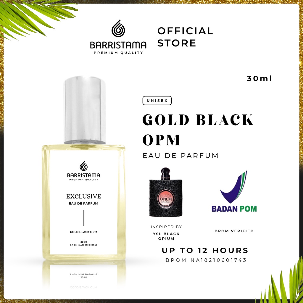 Barristama Gold Parfume - Inspired by EDT Garuda Indonesia - BPOM - Parfume Unisex Best Seller No. 1 Parfum Pria dan Wanita