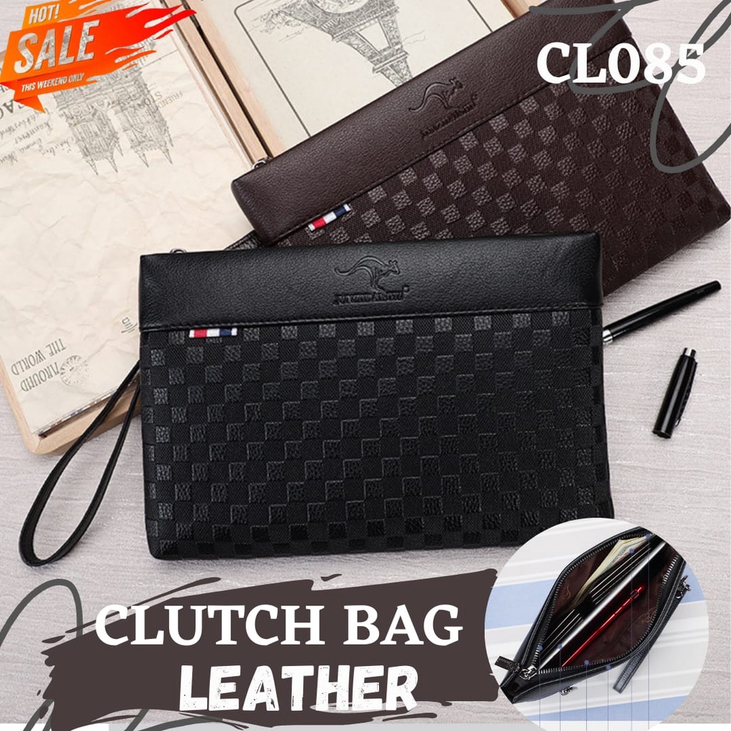 Tas Clutch Bag Stylish kanguru Tas Genggam Cowok Dompet fashion Pria Murah Tas Tangan Handbag