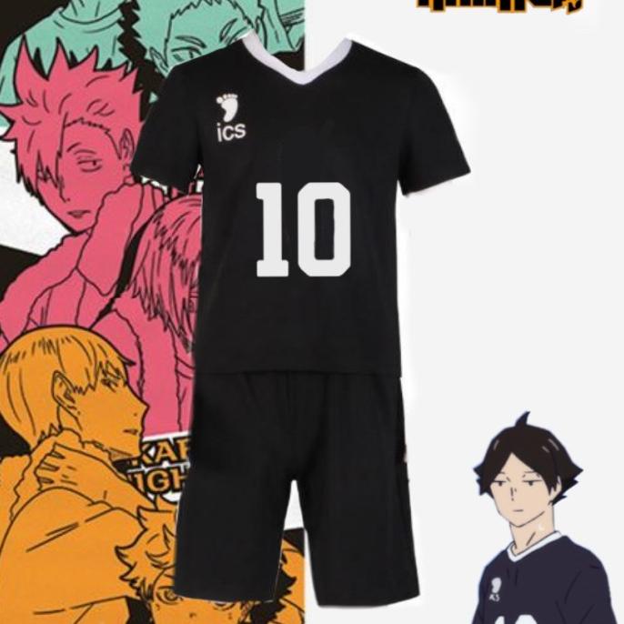 ,,,,,,,] Kaos Anime Haikyuu Jersey Inarizaki Suna Rintarou Volleyball SET