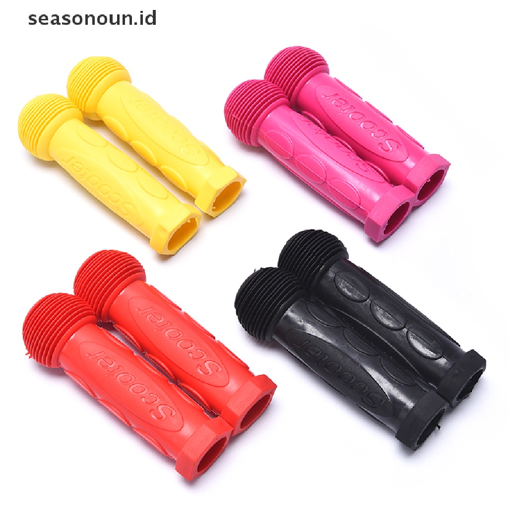(seasonoun) 1 Pasang Grip Stang Sepeda Anak Bahan Karet