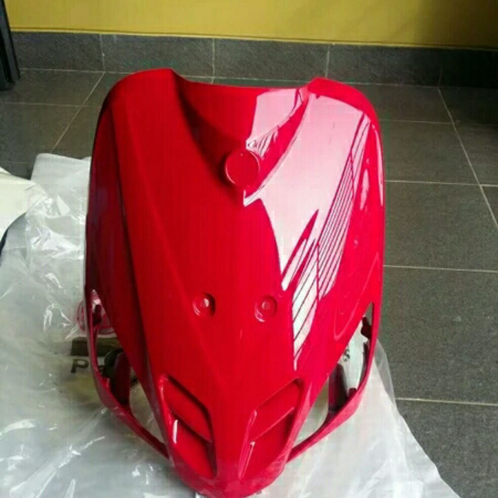 Tameng depan mio sporty merah cabe/Dada mio sporty merah cabe/dasi Mio sporty merah cabe