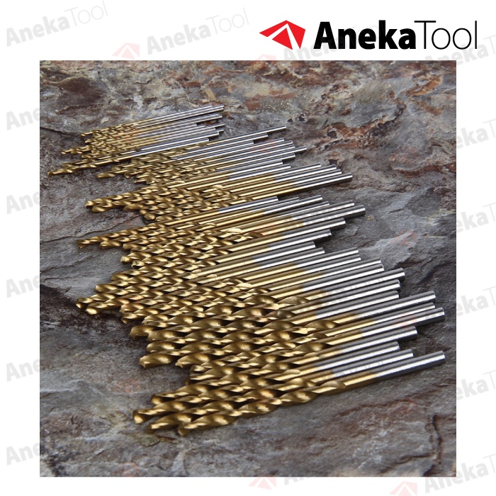 Mata Bor Power Drill Bits Titanium Coated 50 PCS