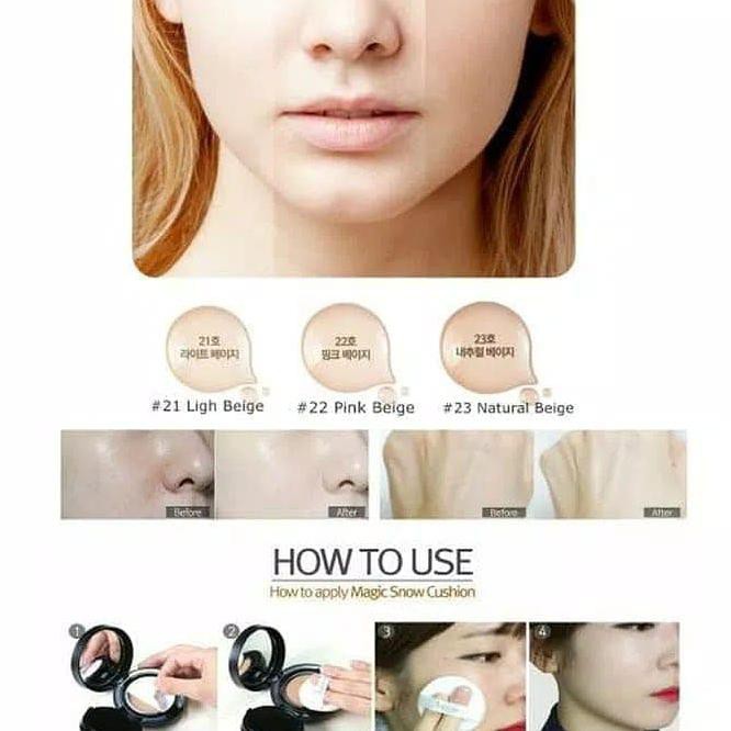 D91Q APRIL SKIN BLACK 2.0 MAGIC SNOW CUSHION SPF50/PA++ 15G PKWU