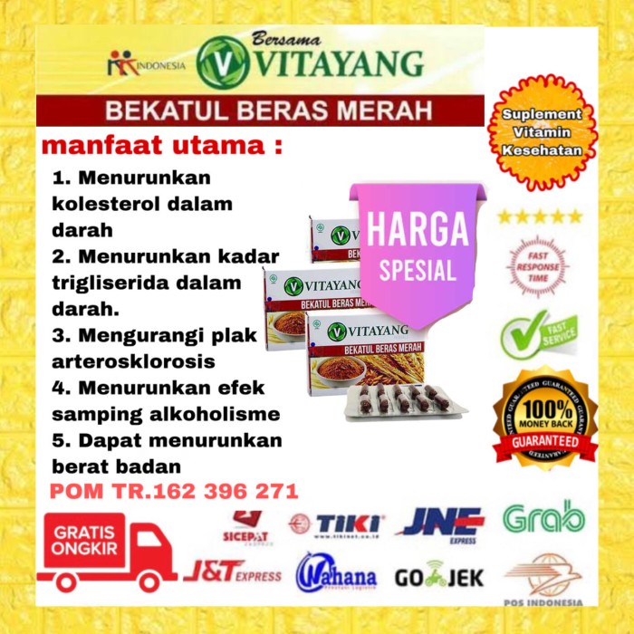 

vitayang bekatul beras merah 3 box untuk menurunkan koloestrol