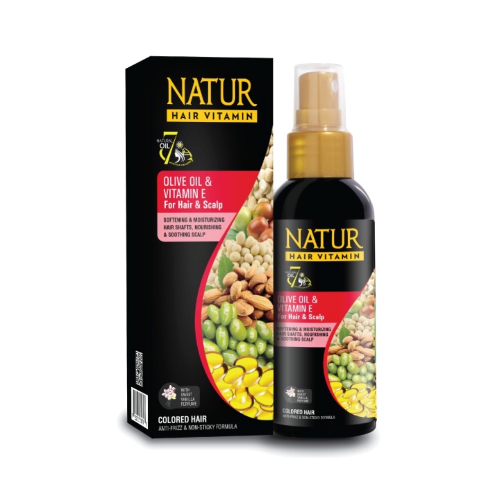 Natur Hair Vitamin Aloe Vera | Olive Oil | Ginseng Extract - 80ml