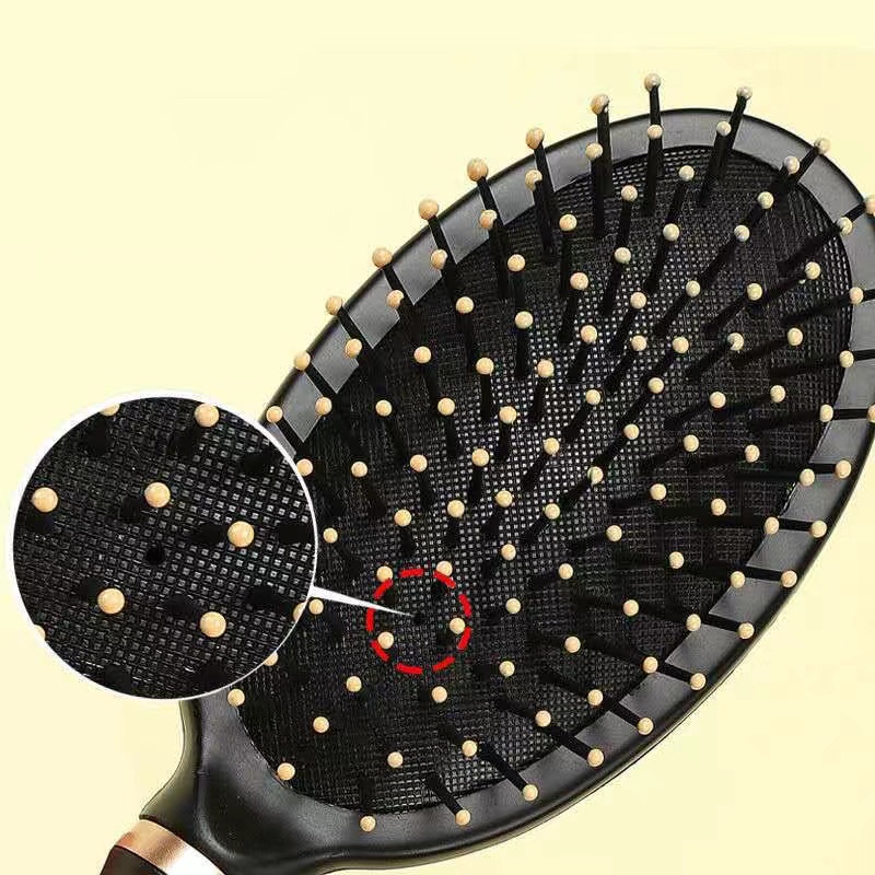 ED - SISIR RAMBUT ANTI KUSUT HITAM PREMIUM / SISIR ANTI KUSUT / SISIR PIJAT KESEHATAN PREMIUM QUALITY-5