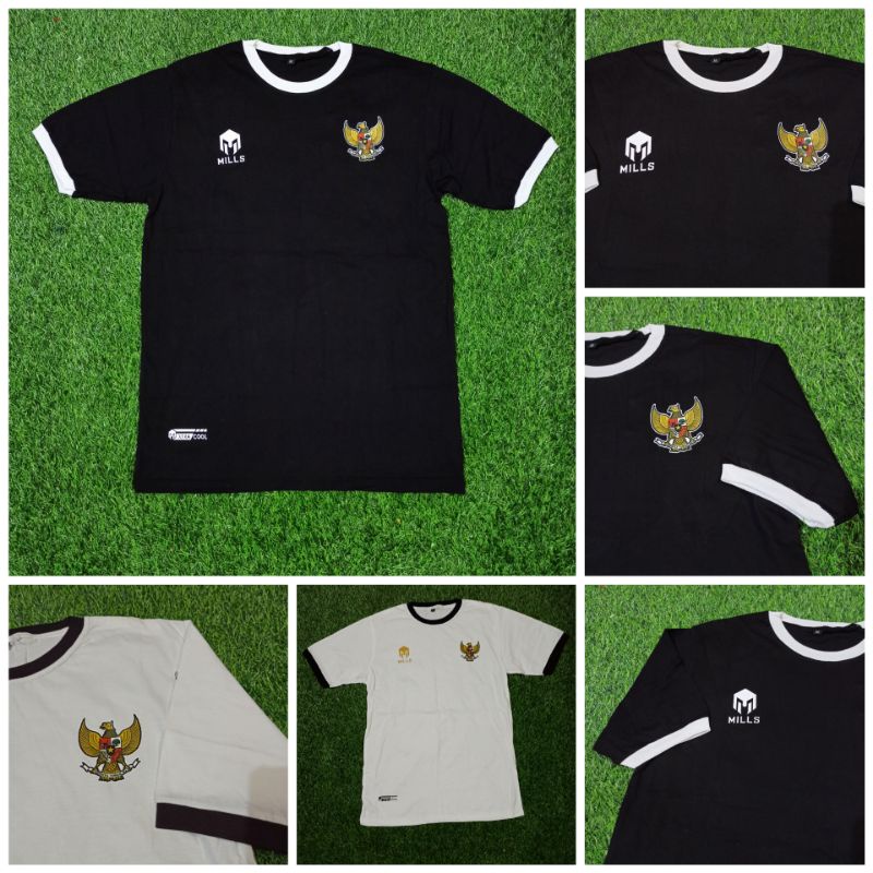 KAOS T-SHIRT JERSEY TIMNAS INDONESIA MILLS KAOS T-SHIRT OFFICIAL TIMNAS INDONESIA
