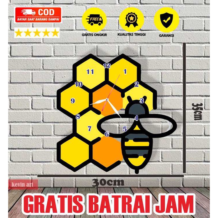 JAM DINDING UNIK MINIMALIS KARAKTER HEWAN LEBAH LUCU GAMBAR MOTIF AESTHETIC MURAH TEMPEL TEMBOK DEKORASI DINDING CUSTOM BESAR MEWAH MODERN CANTIK WALL DECOR DINGDING KAMAR TIDUR ANAK IMUT MANIS DISKON PROMO TERLARIS