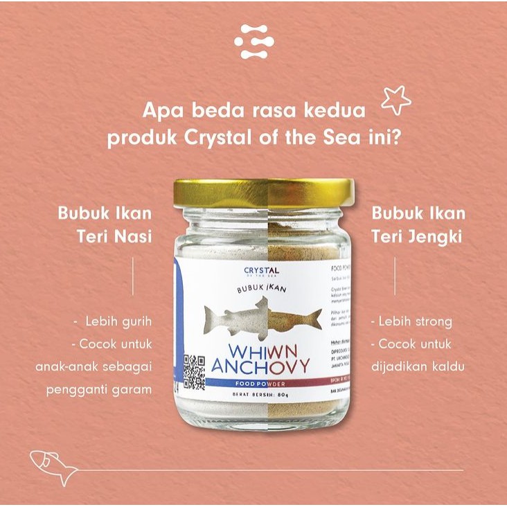 Crystal of the Sea BROWN Anchovy Powder Bubuk Teri Jengki BPOM HALAL