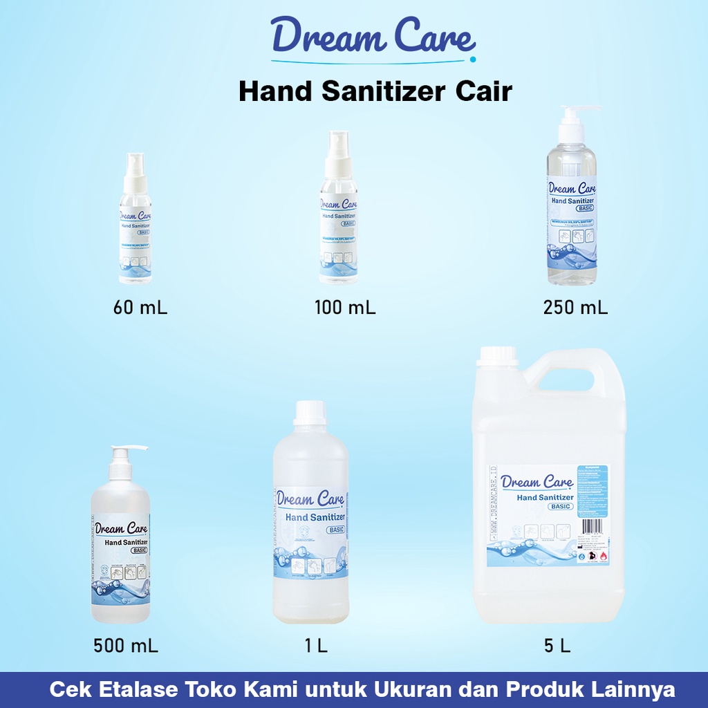 Dream Care Hand Sanitizer Cair 1 Liter Murah Kemenkes Who