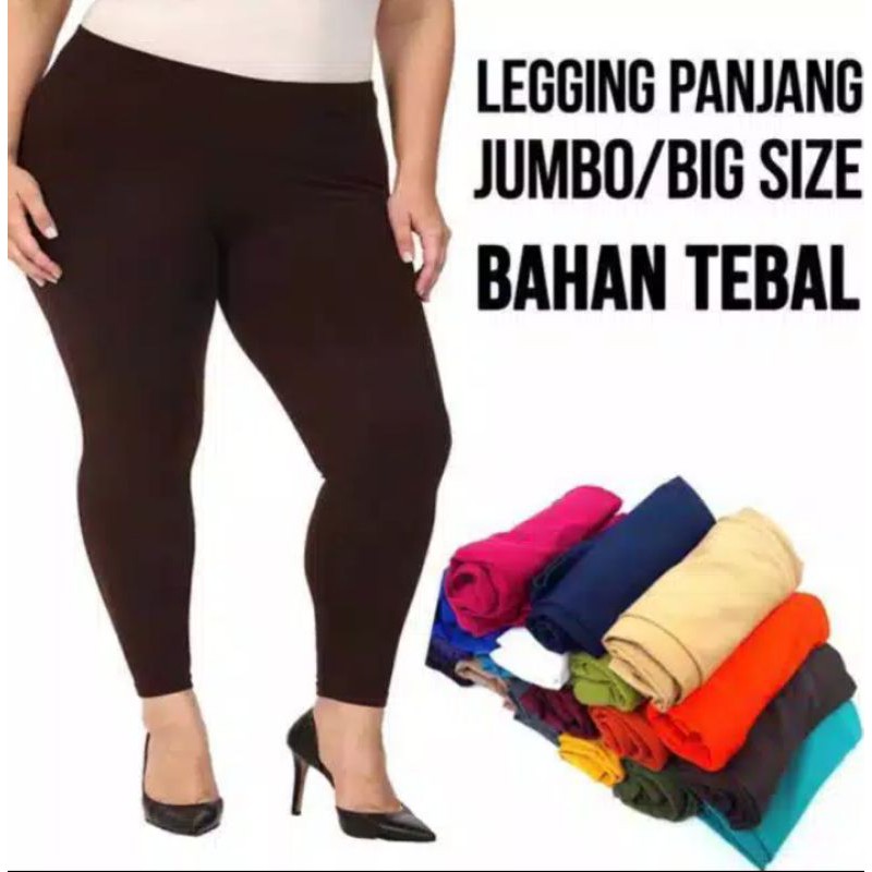 Legging Soft Rayon Kaos XXL - XXXL / Legging Panjang