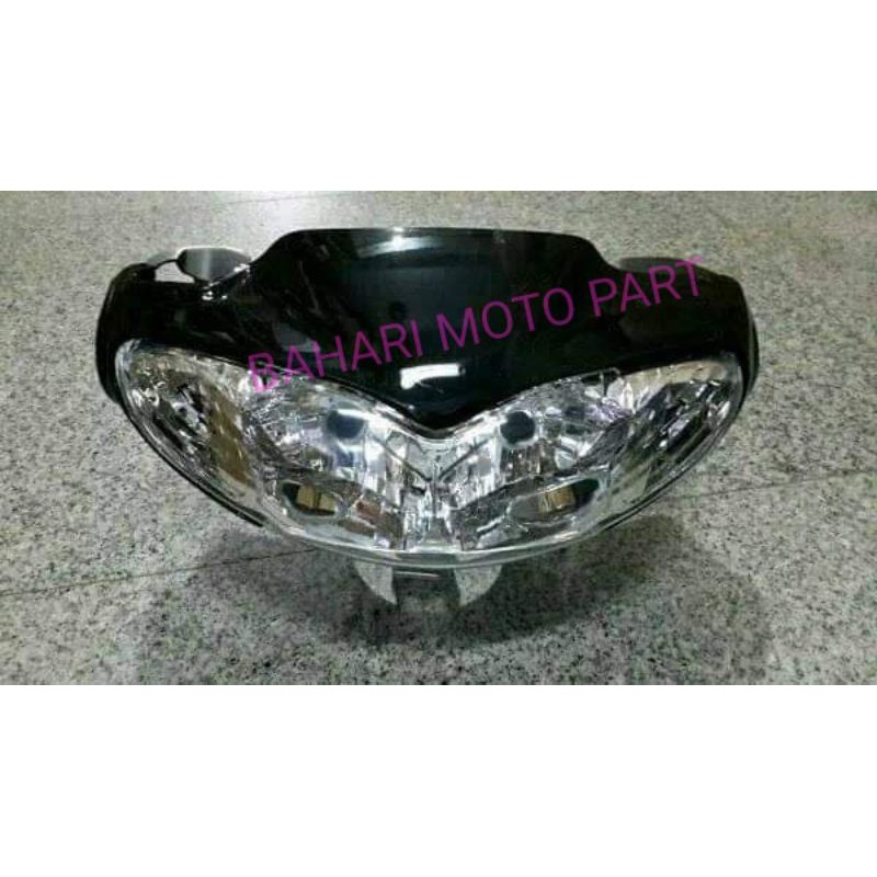 Batok lampu Kepala depan satuset Plus Lampu reflektor Yamaha Jupiter Z lama Produk berkualitas