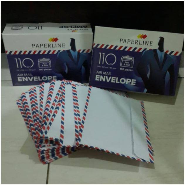 

Amplop Paperline Airmail Tanggung-Besar ( No.110 ) 114x162mm - 100 lbr