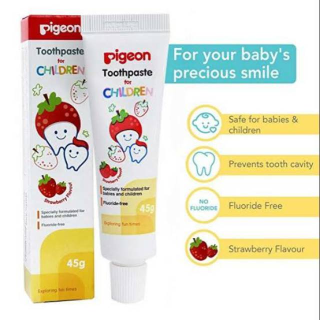 Pigeon Toothpaste Pasta Gigi Odol Bayi Orange Strawberry