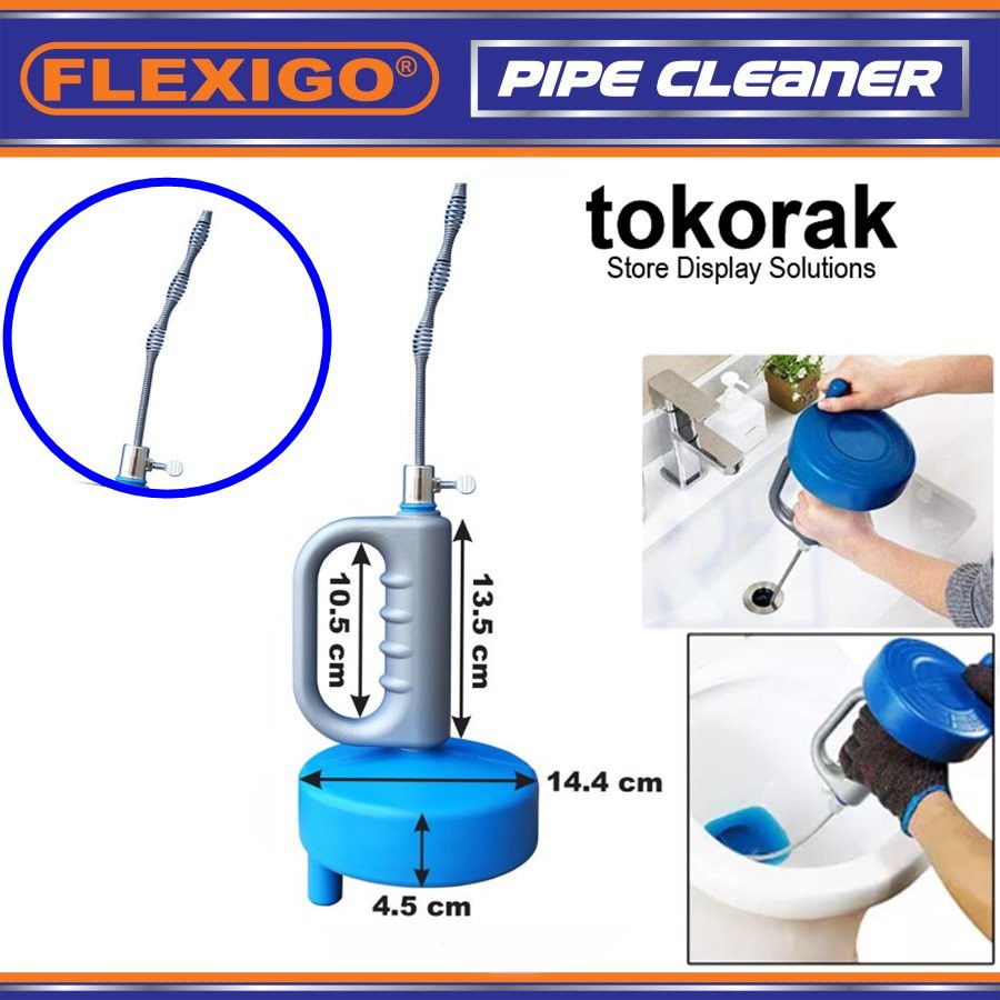 PIPE CLEANER 10 M 1/4 INCH FLEXIGO ALAT PEMBERSIH SALURAN PIPA MAMPET