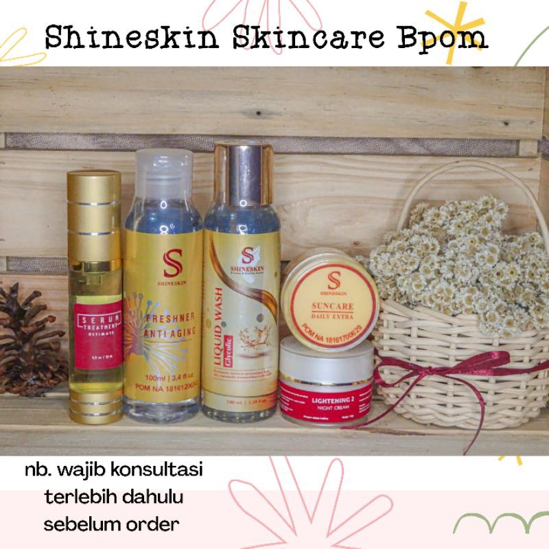Shineskin paket flek hitam kulit kering