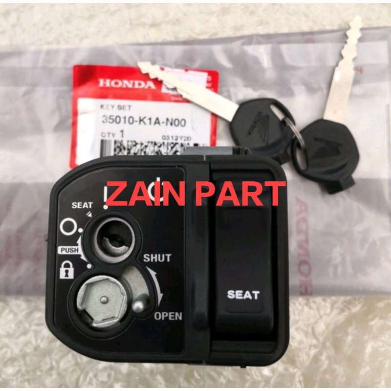 35010-K1A-N00 kunci kontak beat LED/genio original