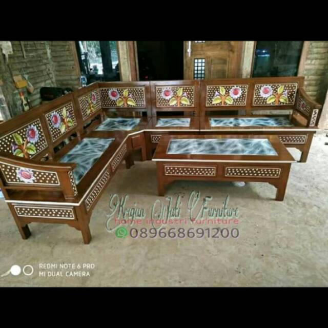 Kursi tamu sudut jati/kursi jati/kursi sudut/kursi murah