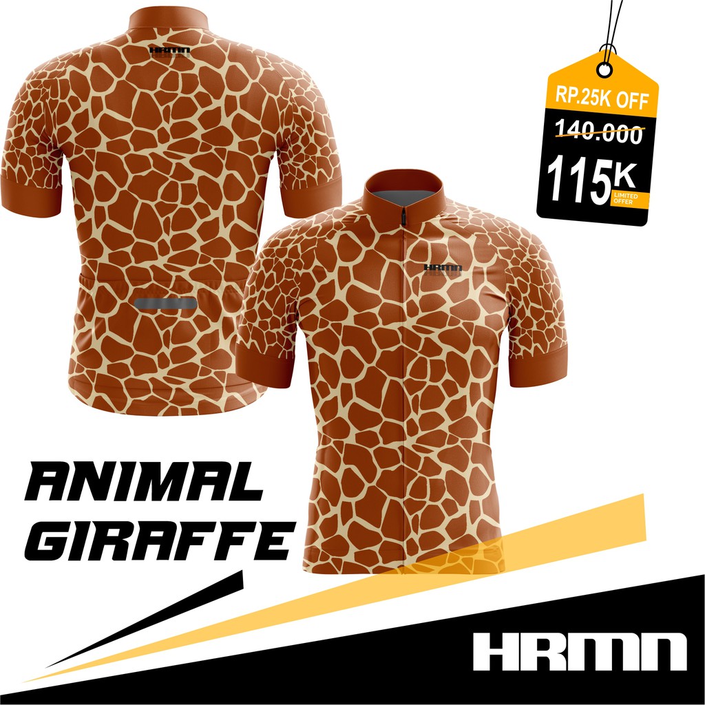 Jersey Road Bike / Jersey Roadbike - HRMN Animal Giraffe
