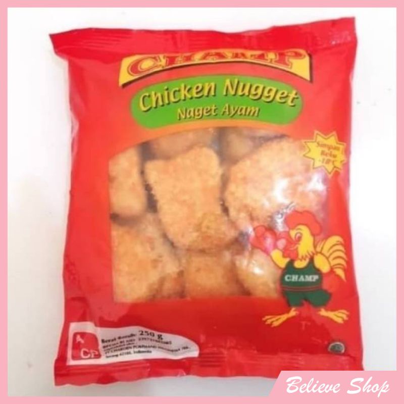 

Nugget ayam champ 250 gr