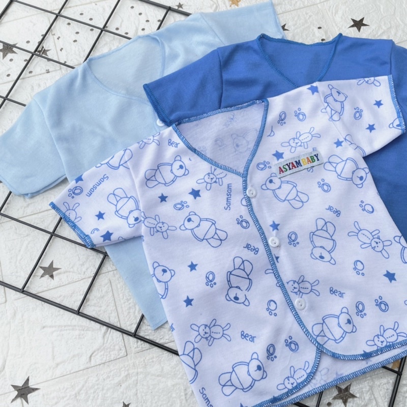 3 PCS Baju Bayi Baju Bayi Baru Lahir Baju Bayi Lengan Pendek Baju Bayi Newborn Hampers Bayi Gift Hadiah Bayi Baru Lahir DNW BABY