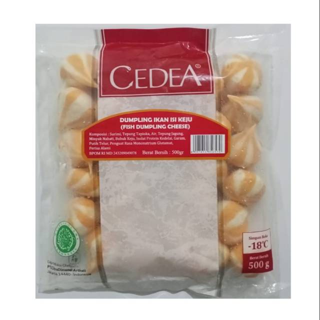 

Cedea Dumpling Ikan isi Keju 500 gram