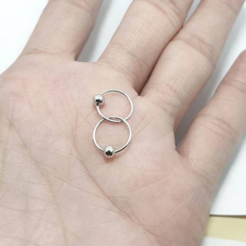 ANTING KENIP BAYI DAN ANAK SILVER 925 ASLI