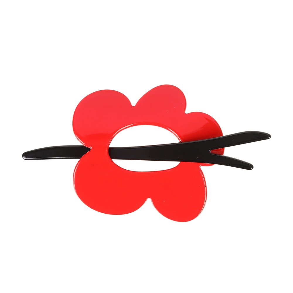 Jepit Rambut Bentuk Bunga Merah Untuk Wanita